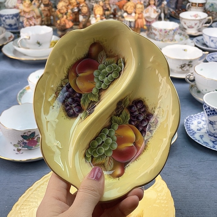 中古欧瓷瓷器小房子
