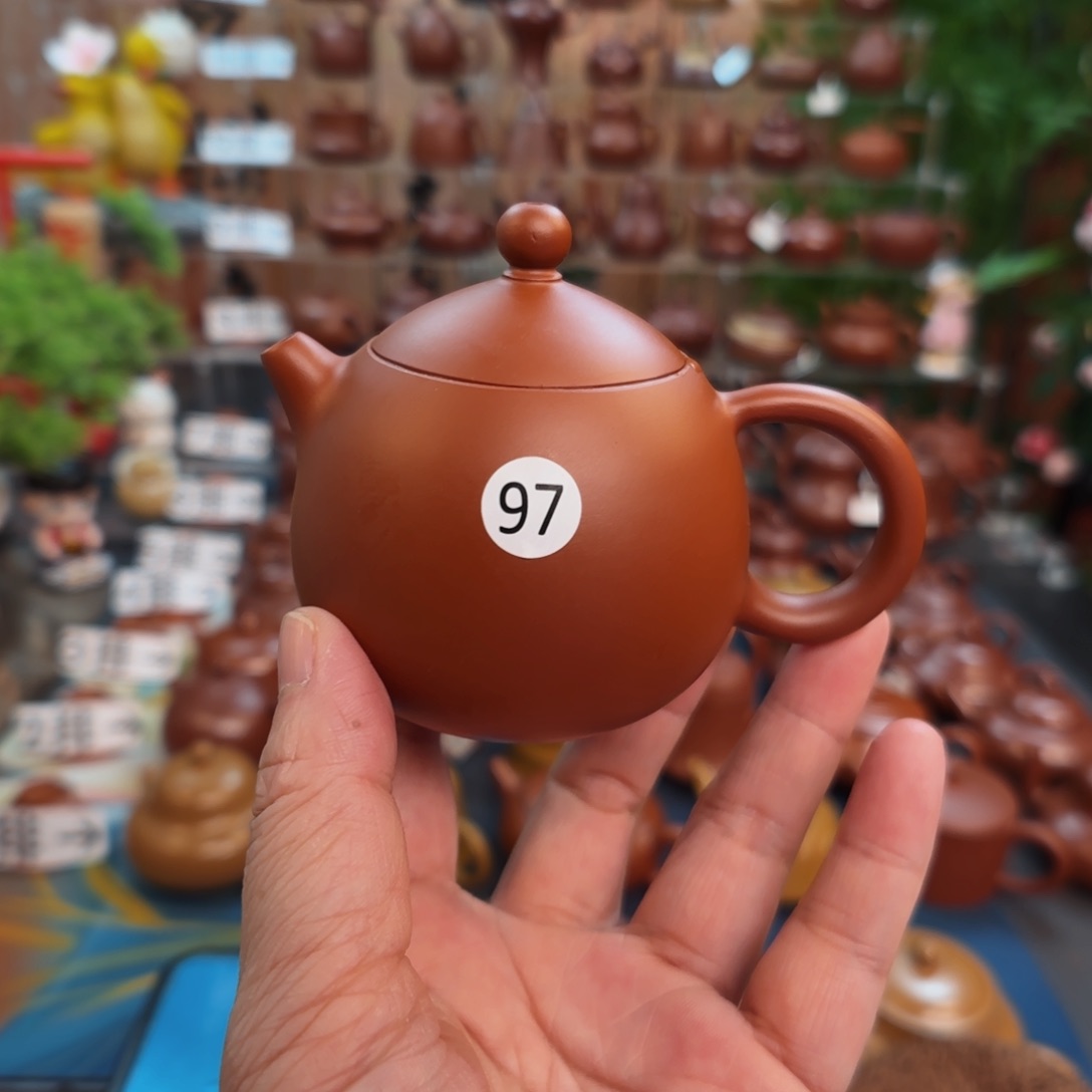 茶壶朱泥朱泥茶壶微瑕110C