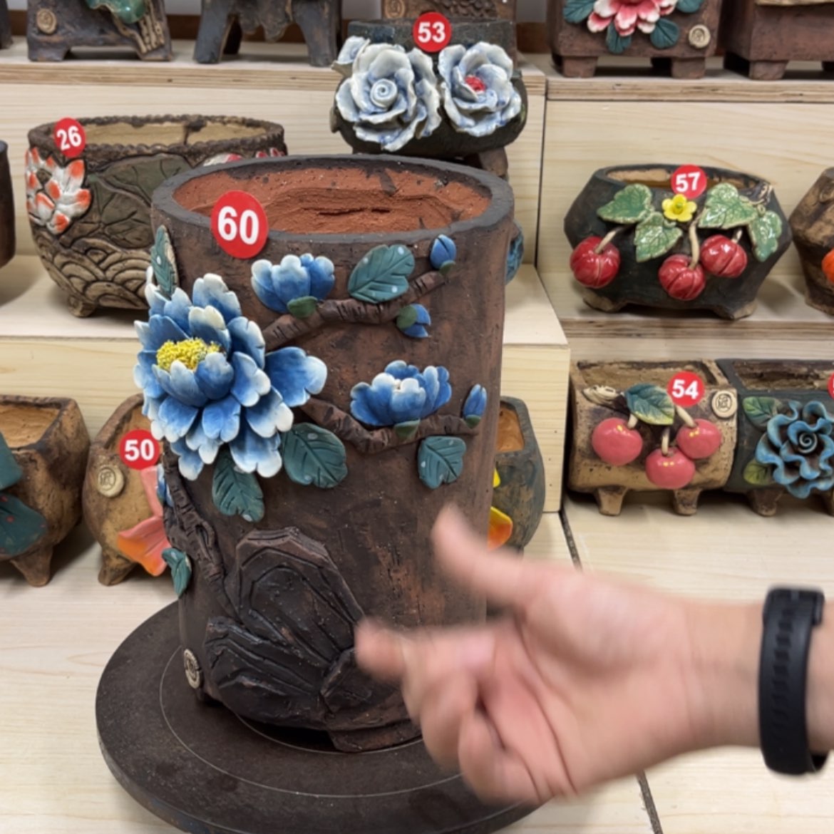 【闪购商品】紫砂花盆60号内口15外高26.5