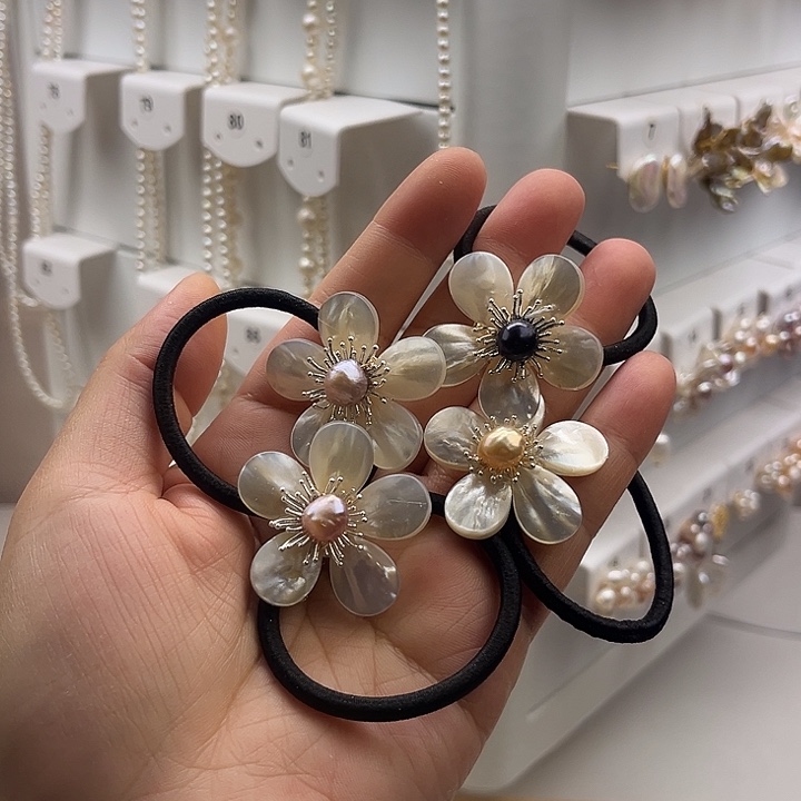 淡水珍珠发饰未镶嵌