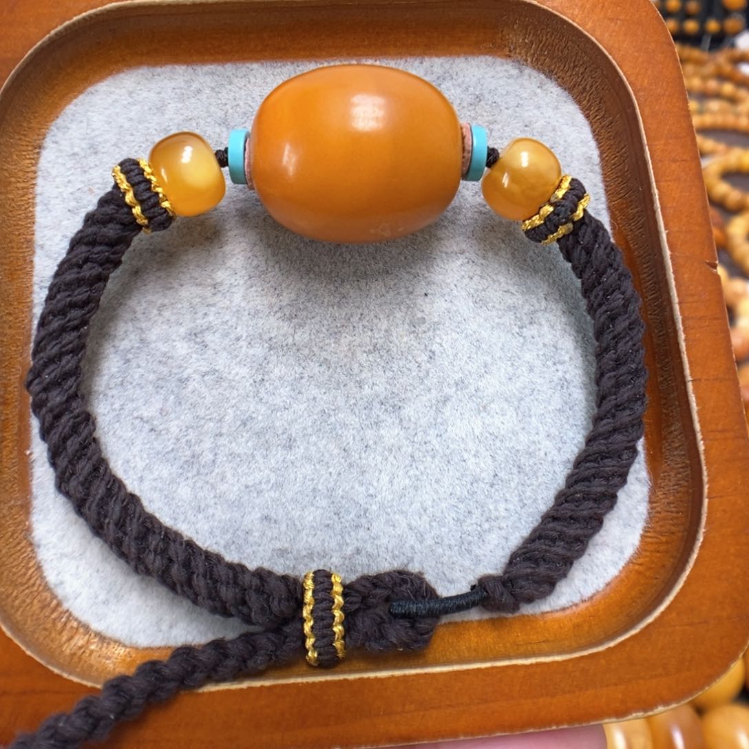 蜜蜡手串未镶嵌蜜蜡