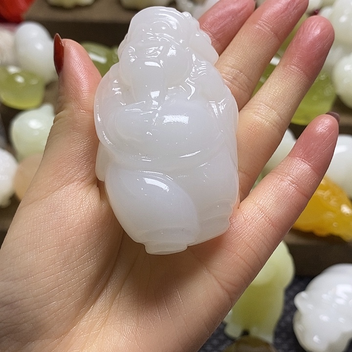 老***高玉天然桌面小摆件