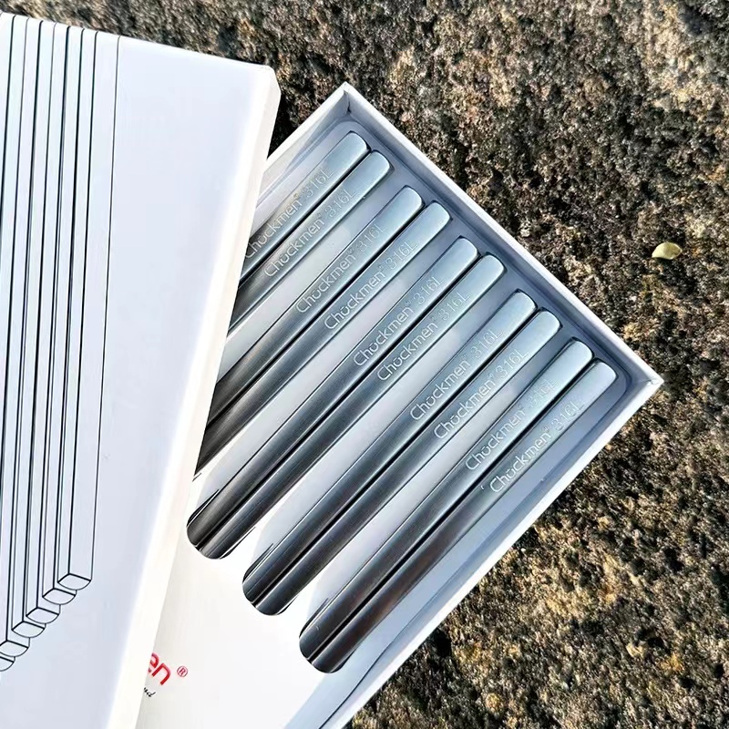 Z家316不锈钢方形防滑筷子防霉家用