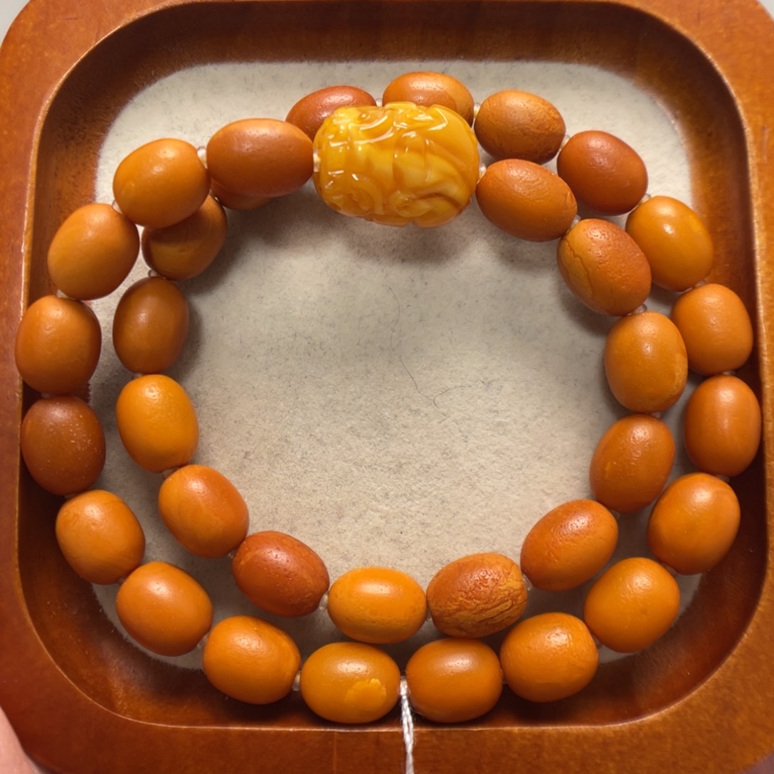 蜜蜡未镶嵌手串蜜蜡