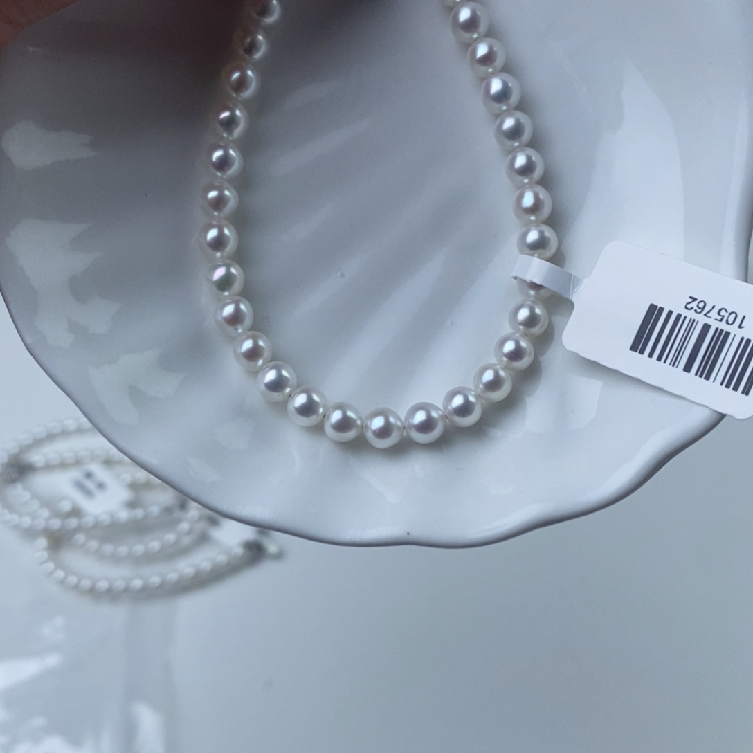 项链银S925镶嵌淡水珍珠105762