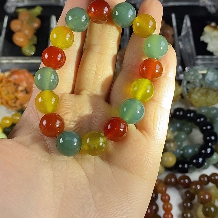 蛇纹石玉未镶嵌手串