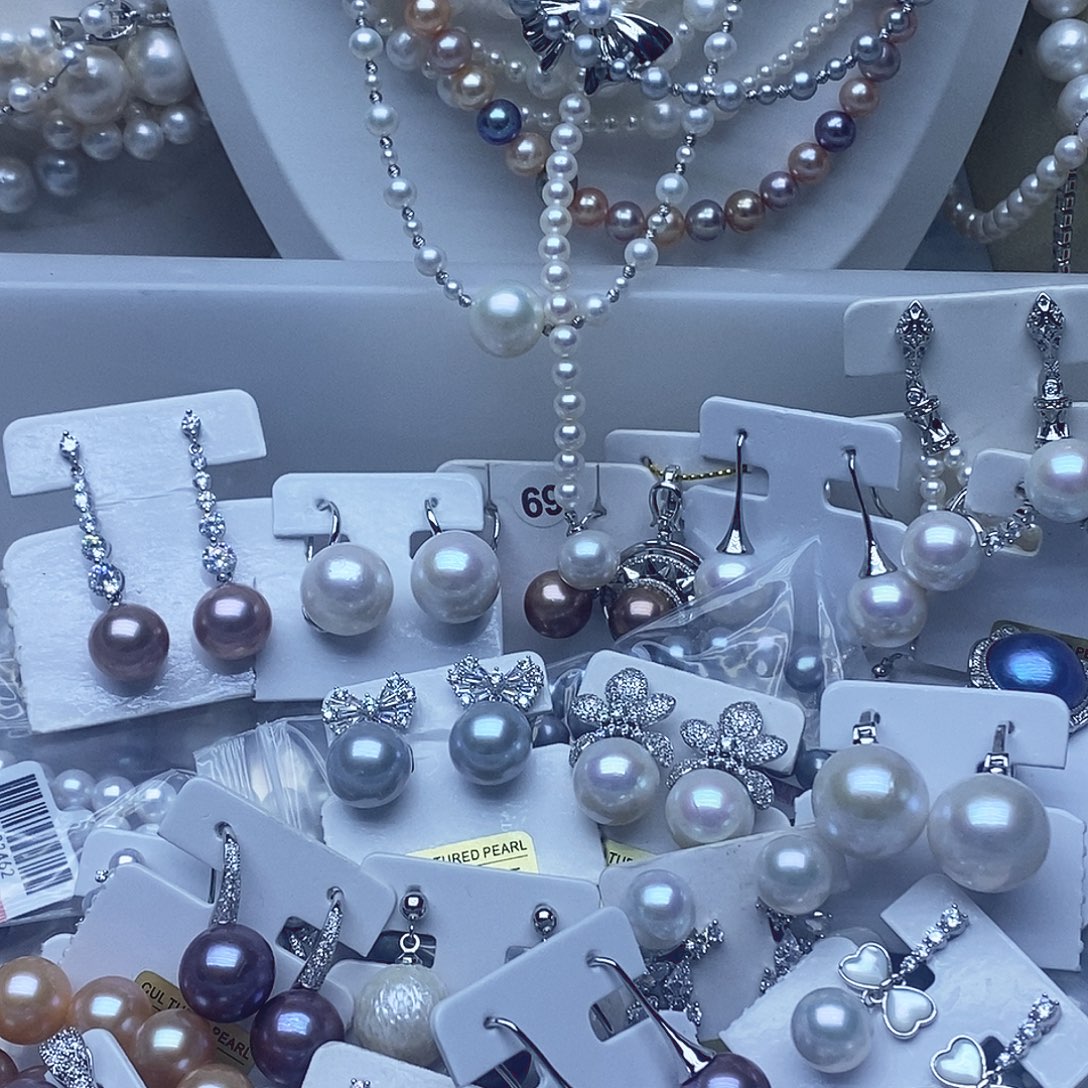 好***好淡水珍珠未镶嵌c耳圈