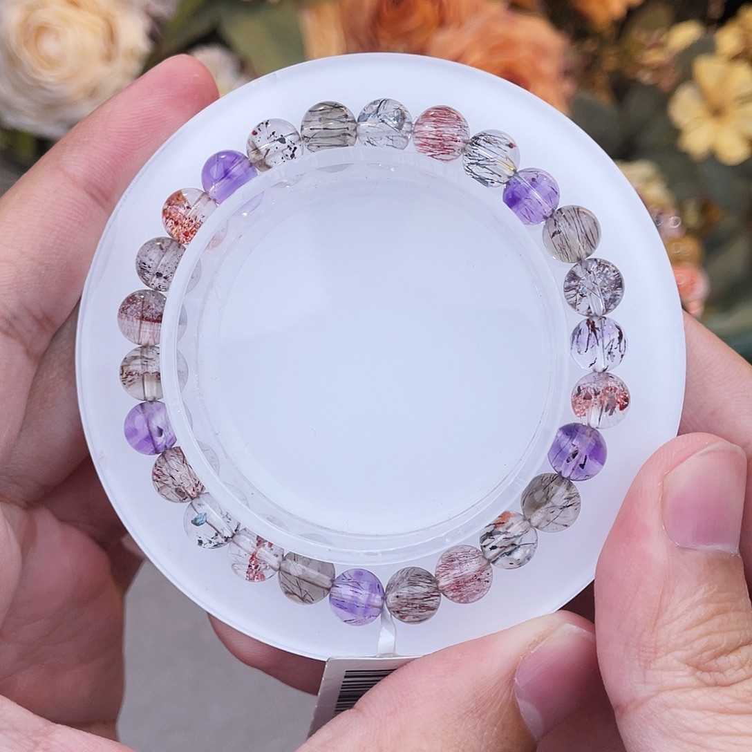 手链未镶嵌水晶黑加仑超七7m