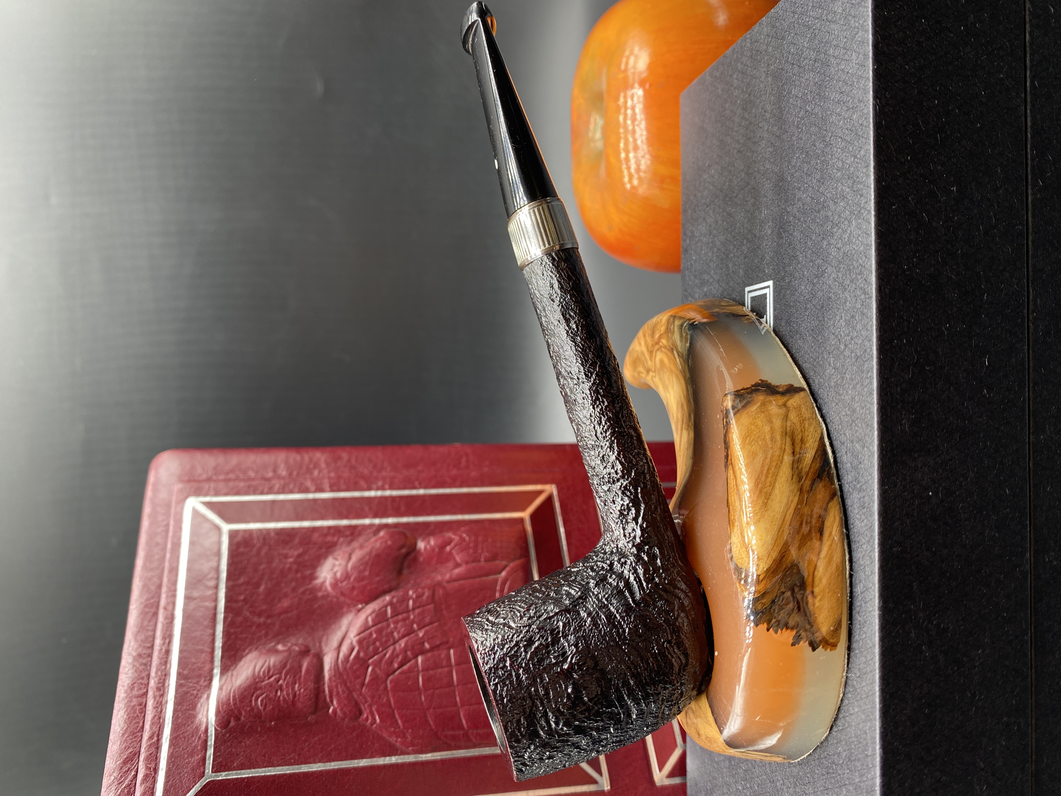 意大利进口英国登喜陆品牌4109型号直杆系列石楠木烟斗送老公领导