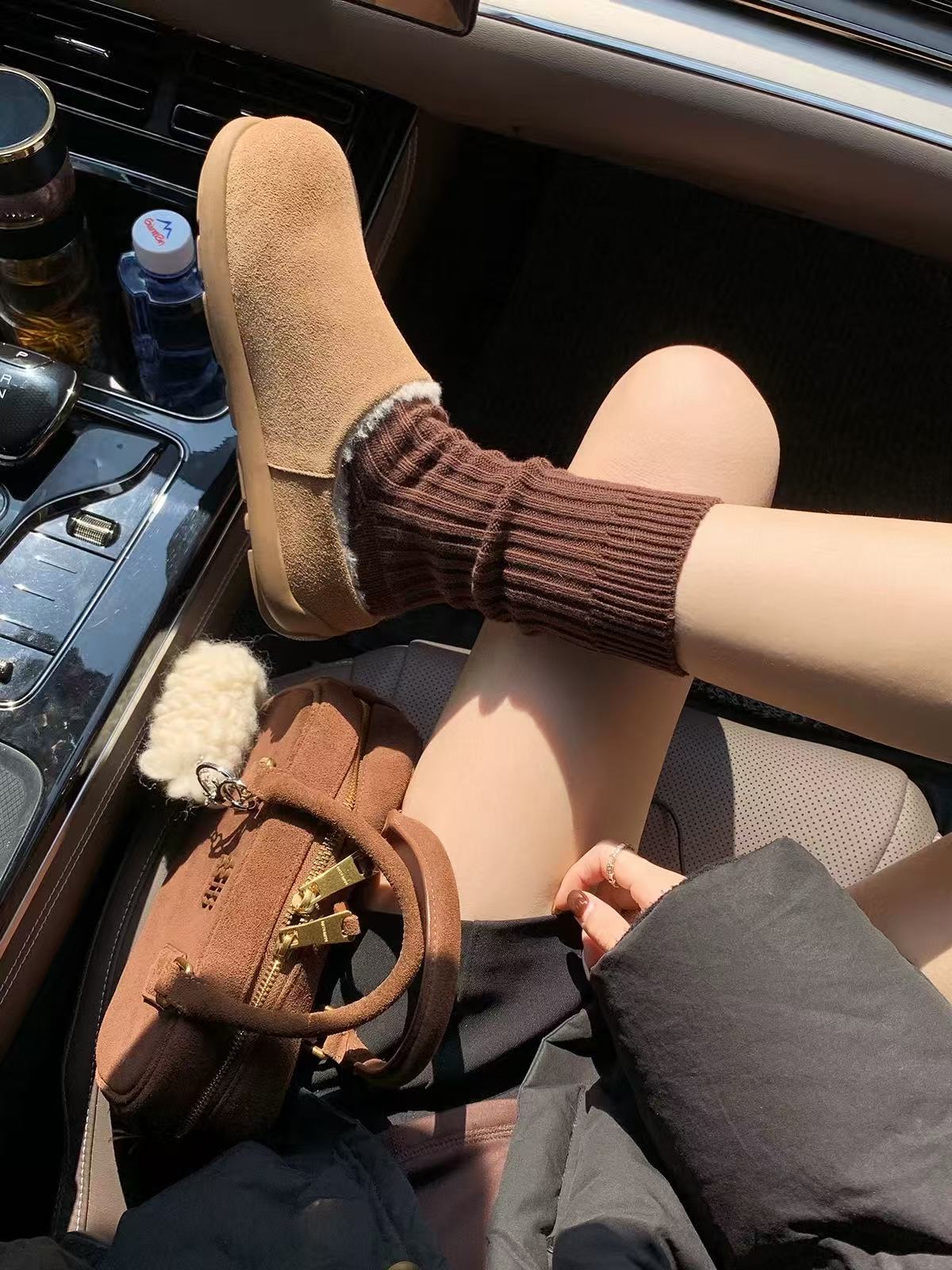 2025冬季新款勃肯鞋一脚蹬包头半拖鞋外穿