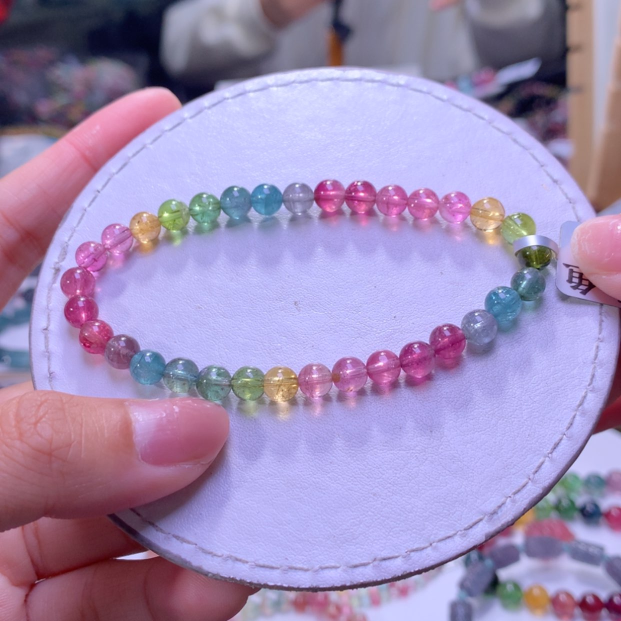 【闪购商品】未镶嵌手链碧玺5.8mm左右