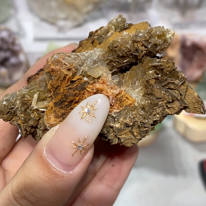 䘮***石材河南小烟花黄重晶