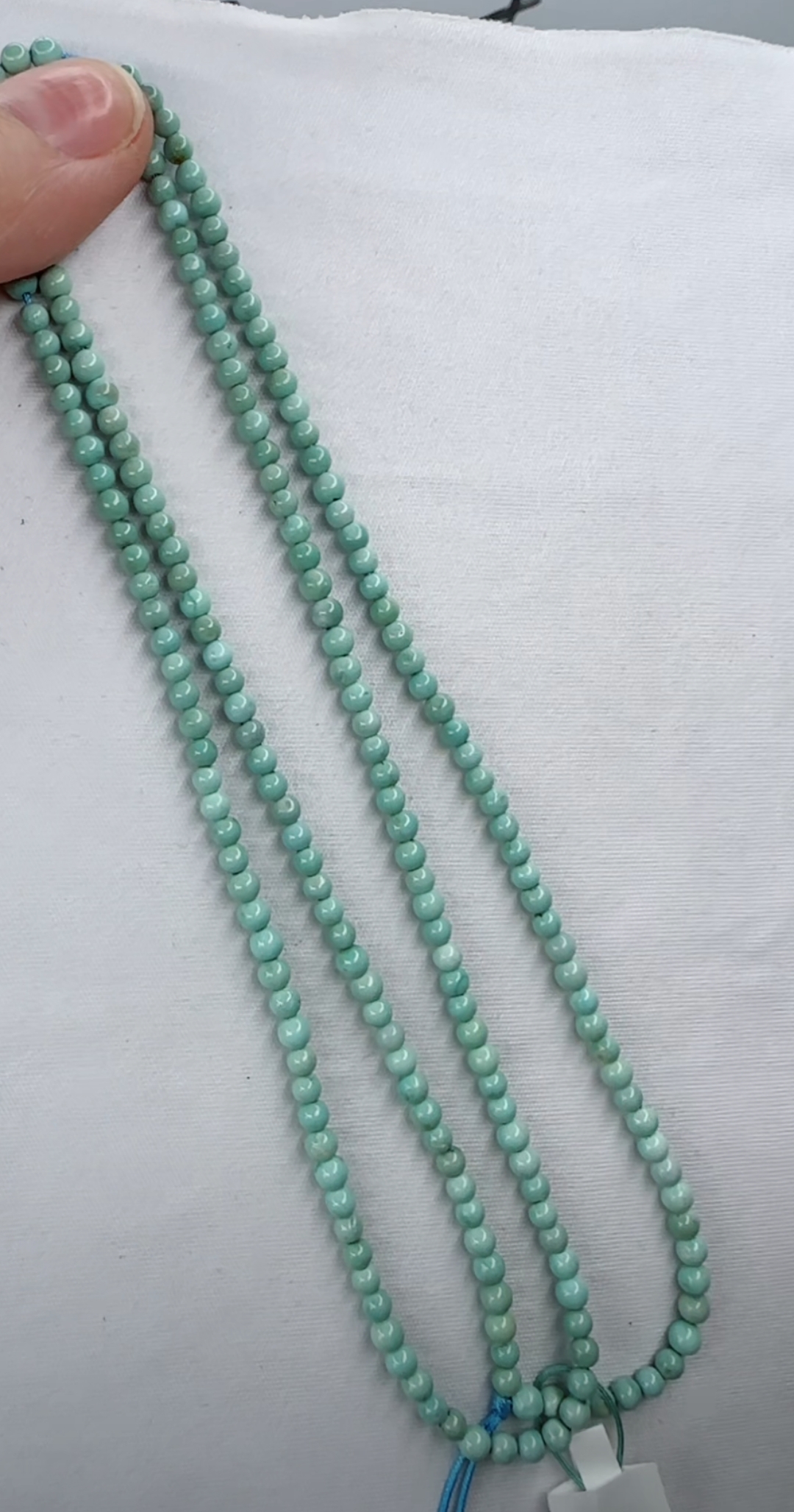 天然原矿绿松石米