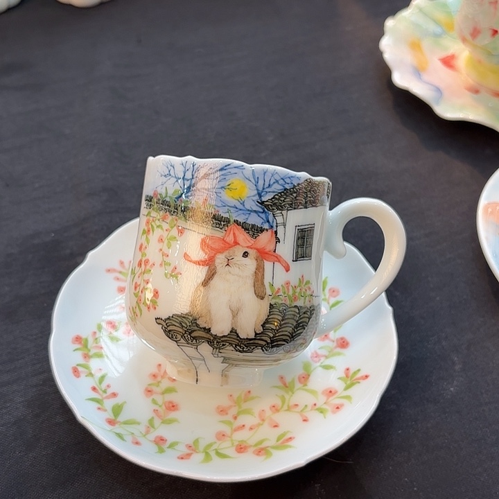 杯景德镇釉下五彩手绘