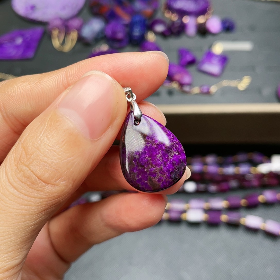 苏纪石（舒俱来）吊坠银S925镶嵌