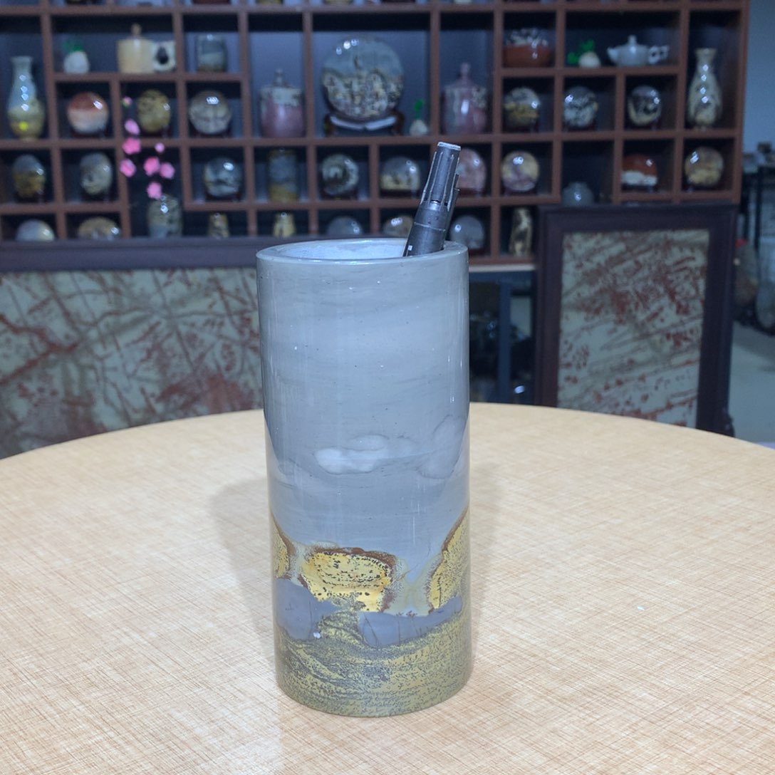 紫砂，广西国画石摆件，收藏观赏