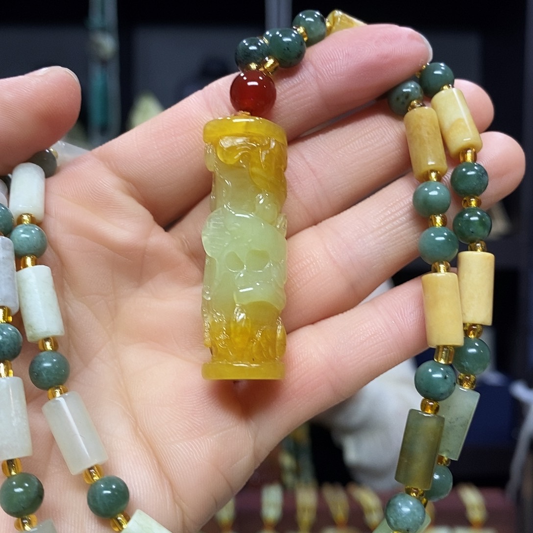 岫玉挂件吊坠手把件未镶嵌