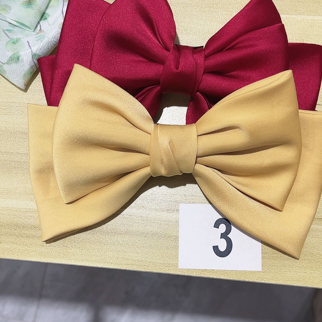 皮质铁合金蝴蝶结发夹