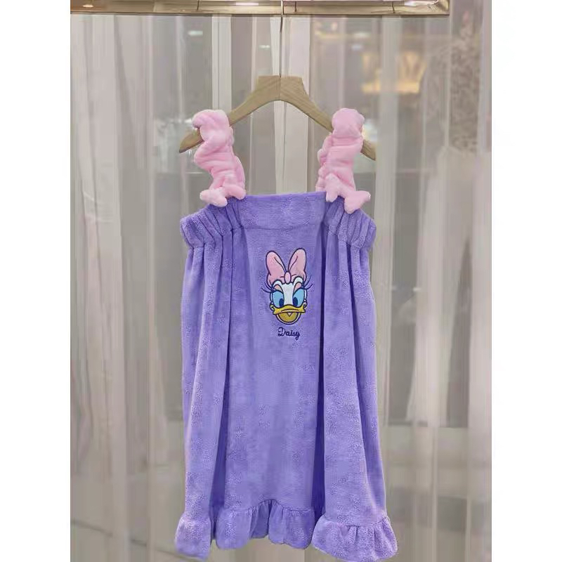 品牌卡通吸水浴裙抹胸浴裙吊带浴裙浴室套装洗浴甜美浴裙可爱