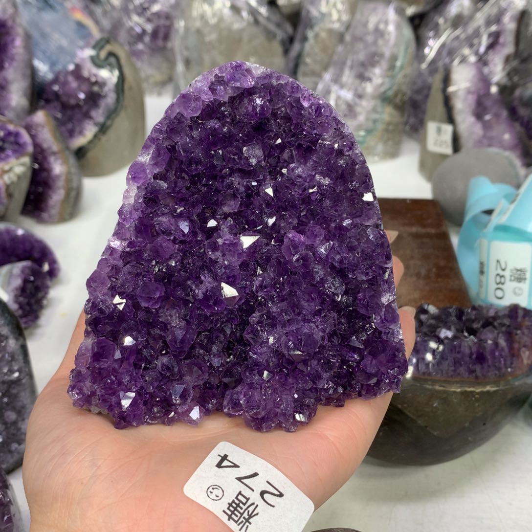紫晶摆件未镶嵌水晶