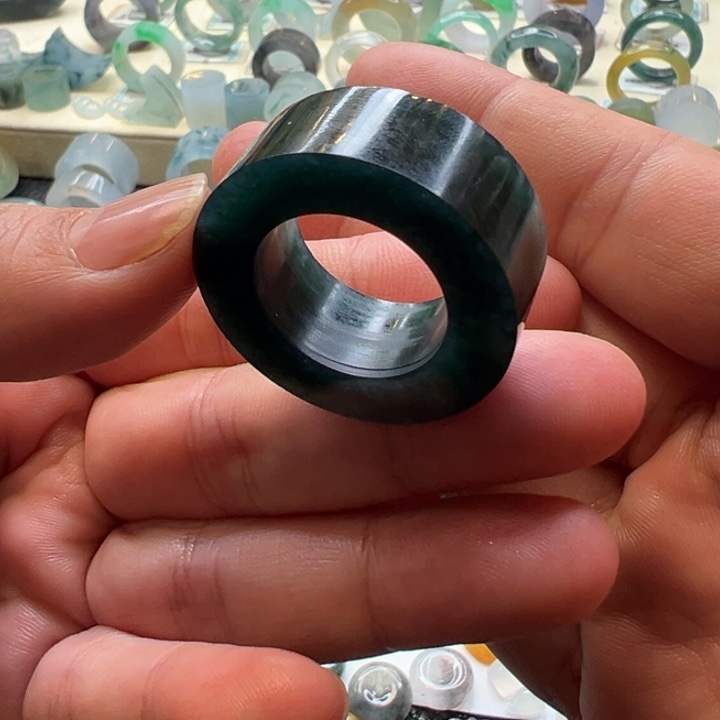 定制翡翠未镶嵌翡翠戒指9-2 6