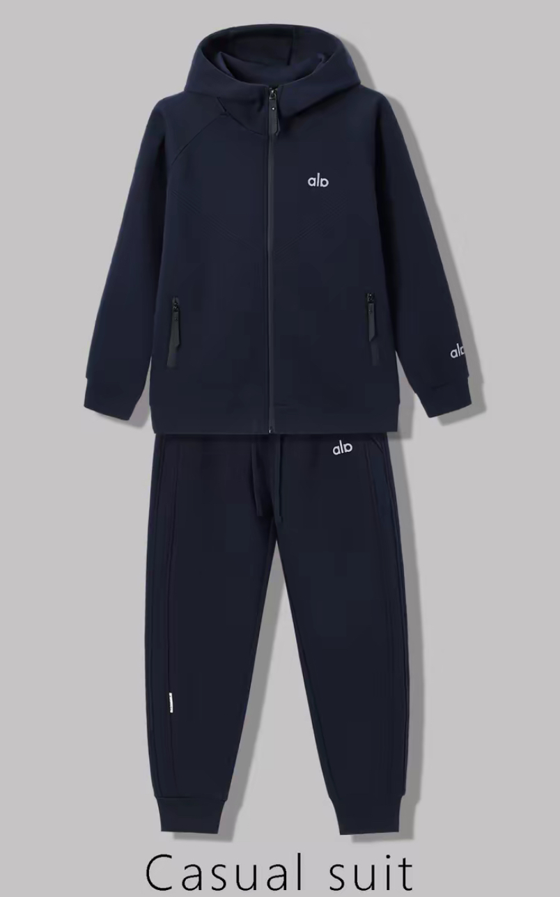 25年秋冬男士简约轻奢连帽运动套装时尚百搭高级感