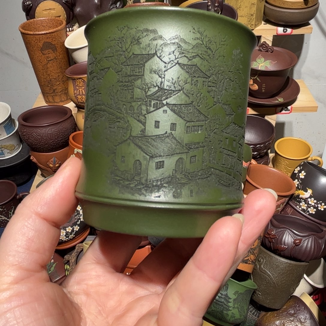 紫砂茶杯宜兴紫砂主人杯