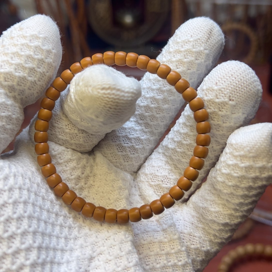 橄榄核手串老挝核尖单圈手串