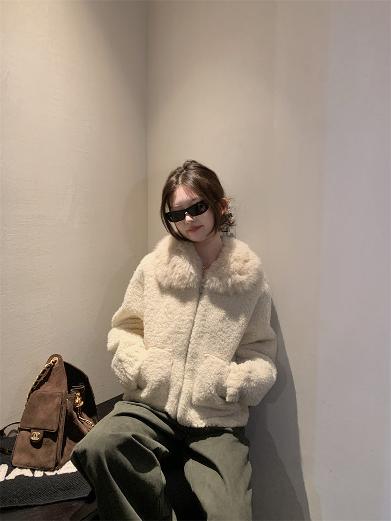 【大枫专属】冬日暖绒 毛领保暖厚款韩系羊羔毛外套