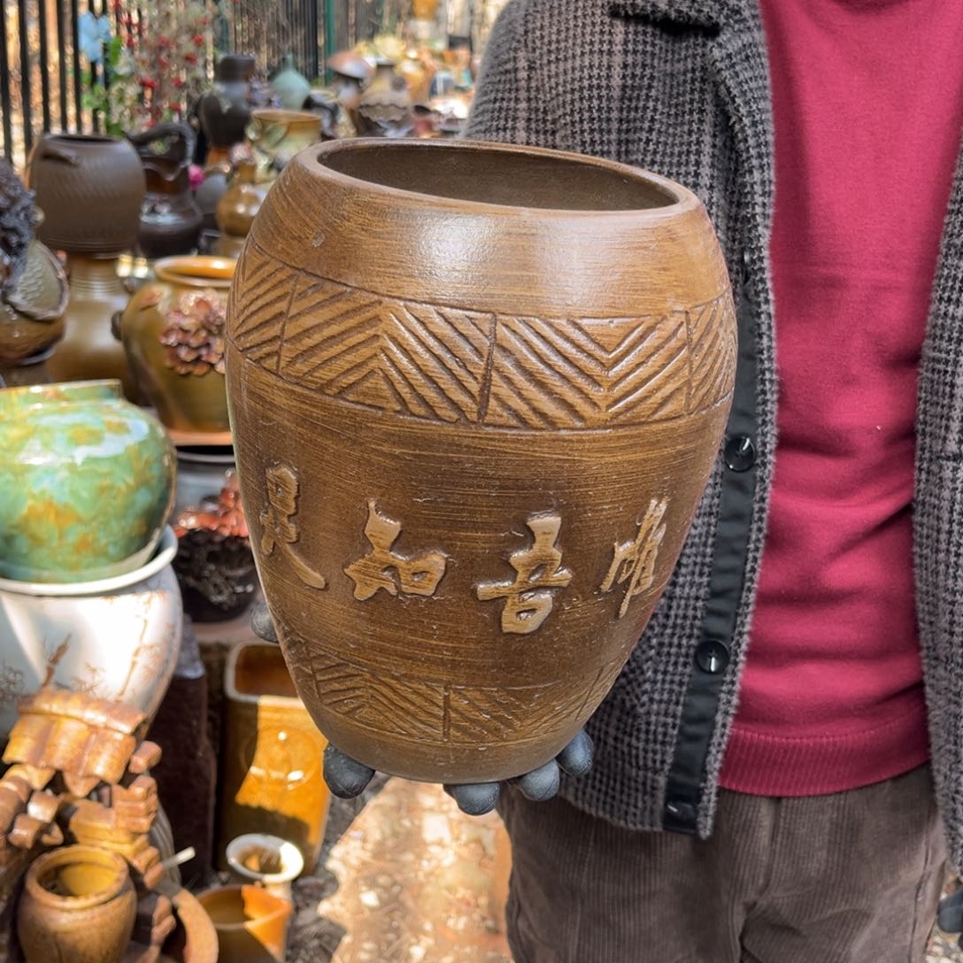 红陶高26口16有孔