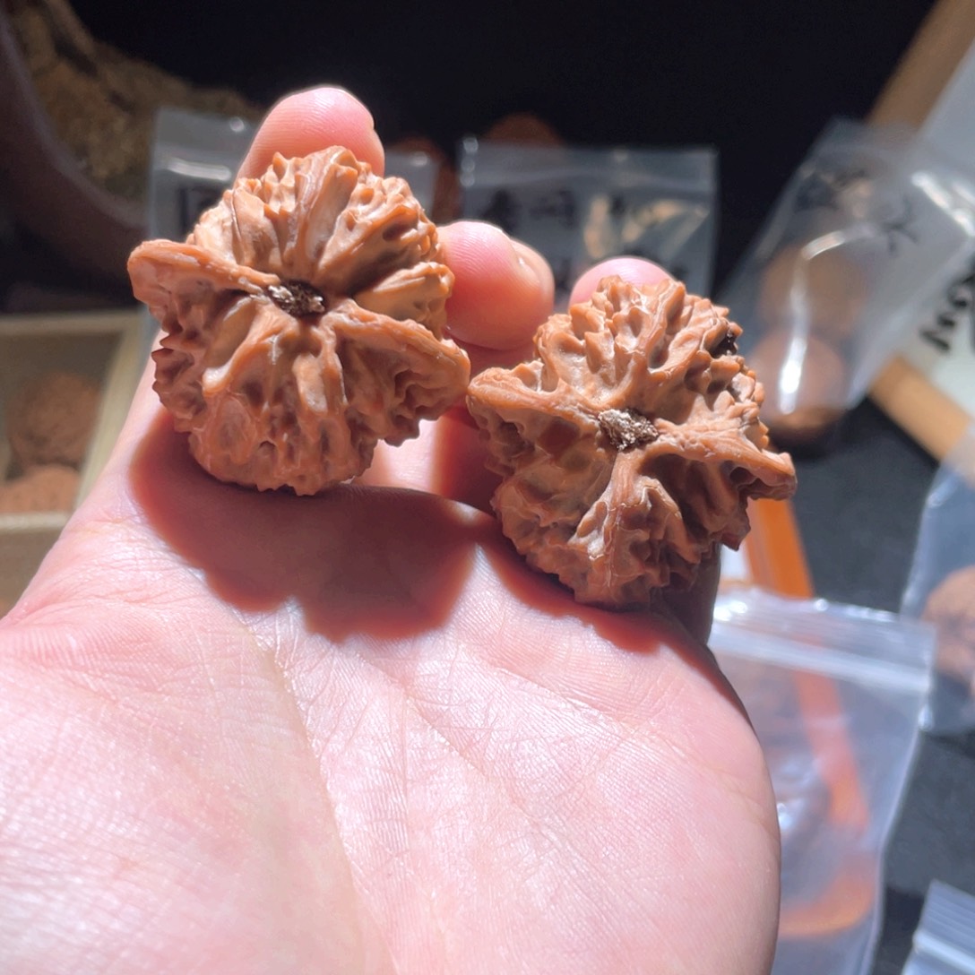 文玩核桃把件42 全品苹果园新果头货