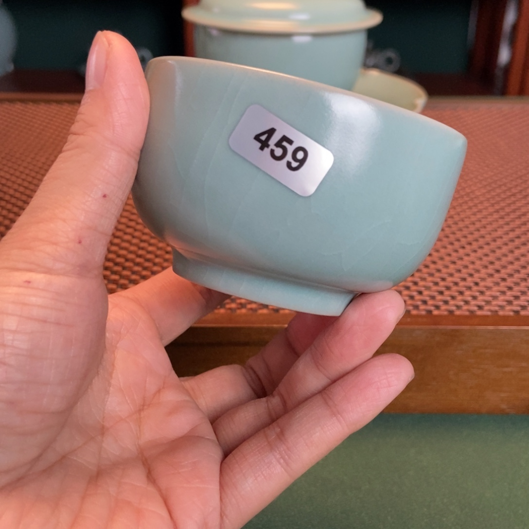 摆件仿古釉瑕疵杯459
