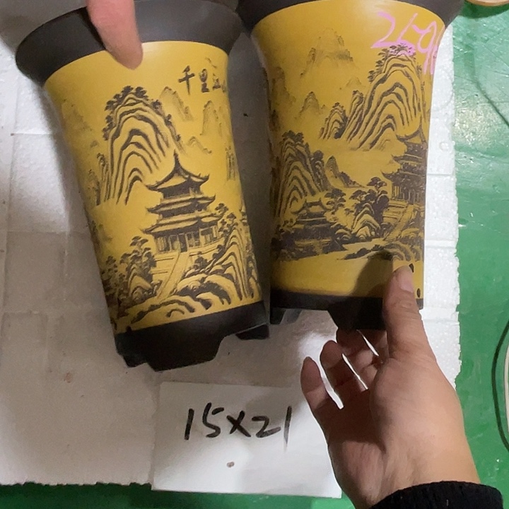 余***鸿紫砂花盆微瑕小号