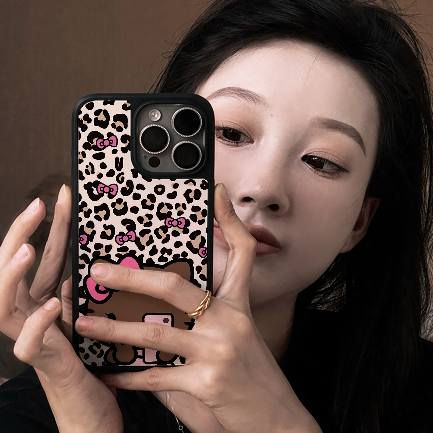 自拍Kitty适用苹果17promax手机壳iphone16新款15全13磁吸12可爱