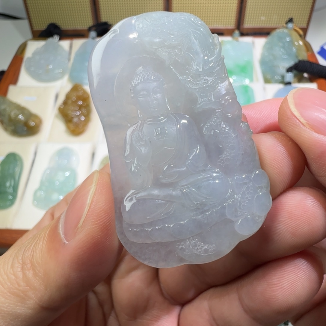 翡翠未镶嵌颈饰天然缅甸翡翠A货