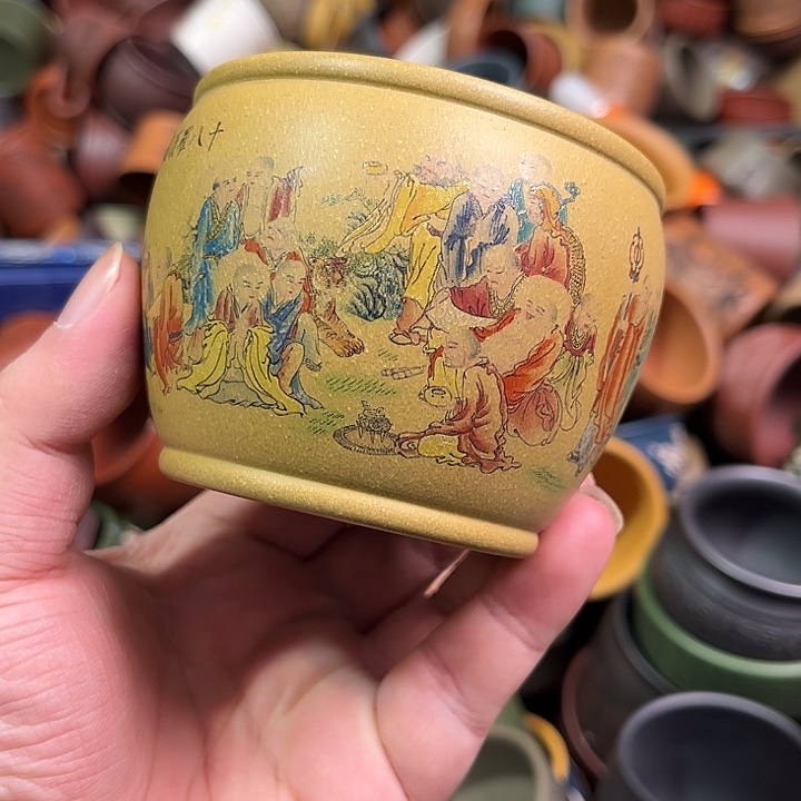 紫砂茶杯全手工紫砂主人杯