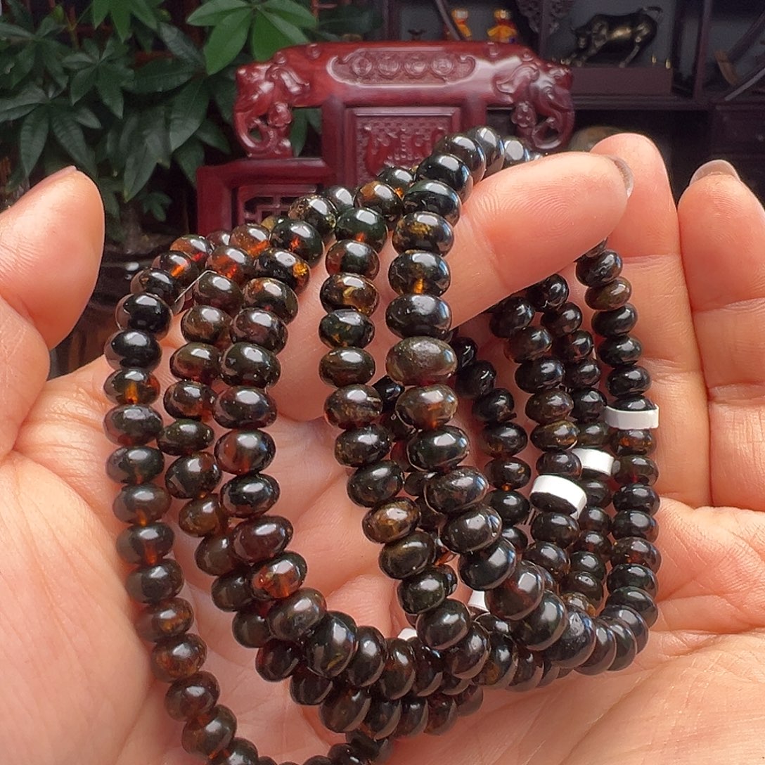 琥珀未镶嵌裸石抚顺琥珀10520七多样性发其一