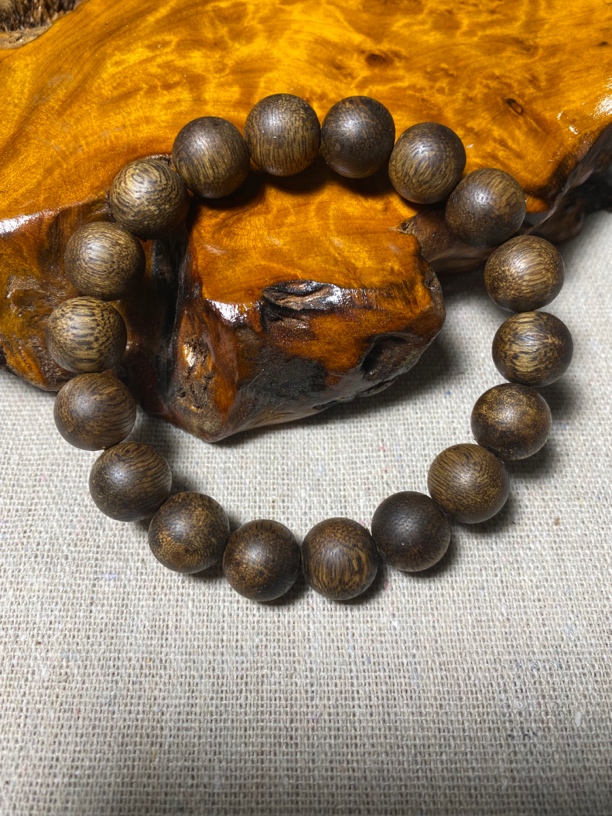 奇楠沉香卡1.2单圈手串高油花香药香