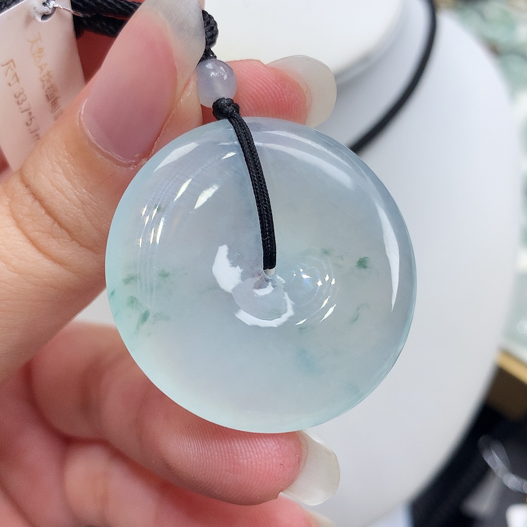 翡翠未镶嵌胸饰翡翠106，33.7/5.7