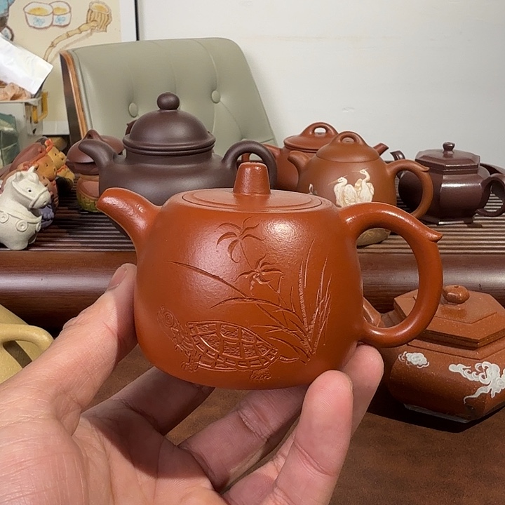 茶壶紫砂朱泥井栏