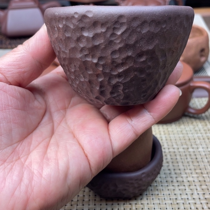 紫砂茶杯主人杯全手工制作