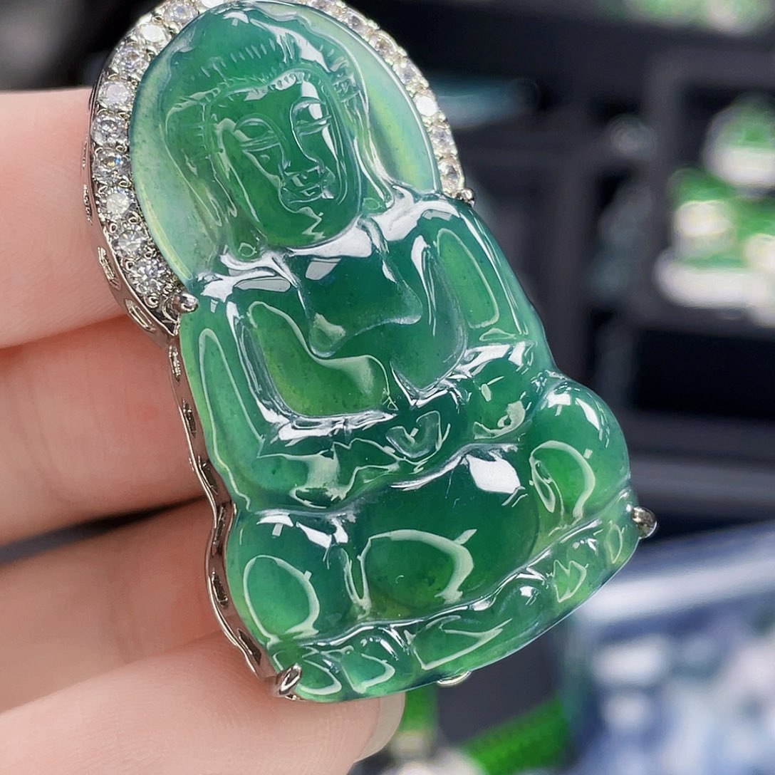 翡翠未镶嵌吊坠(不含链)