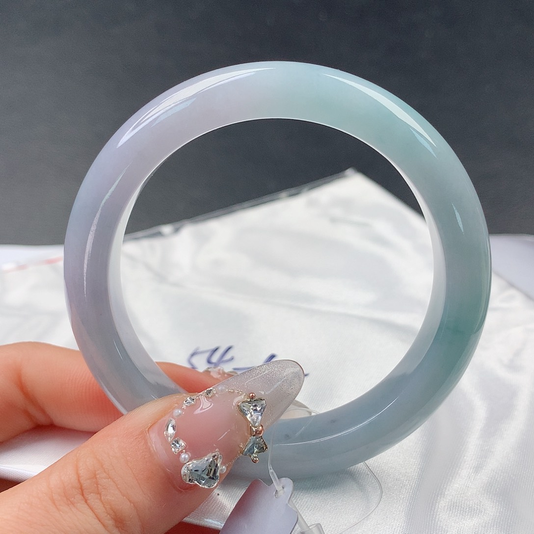 翡翠手镯未镶嵌023正54.6