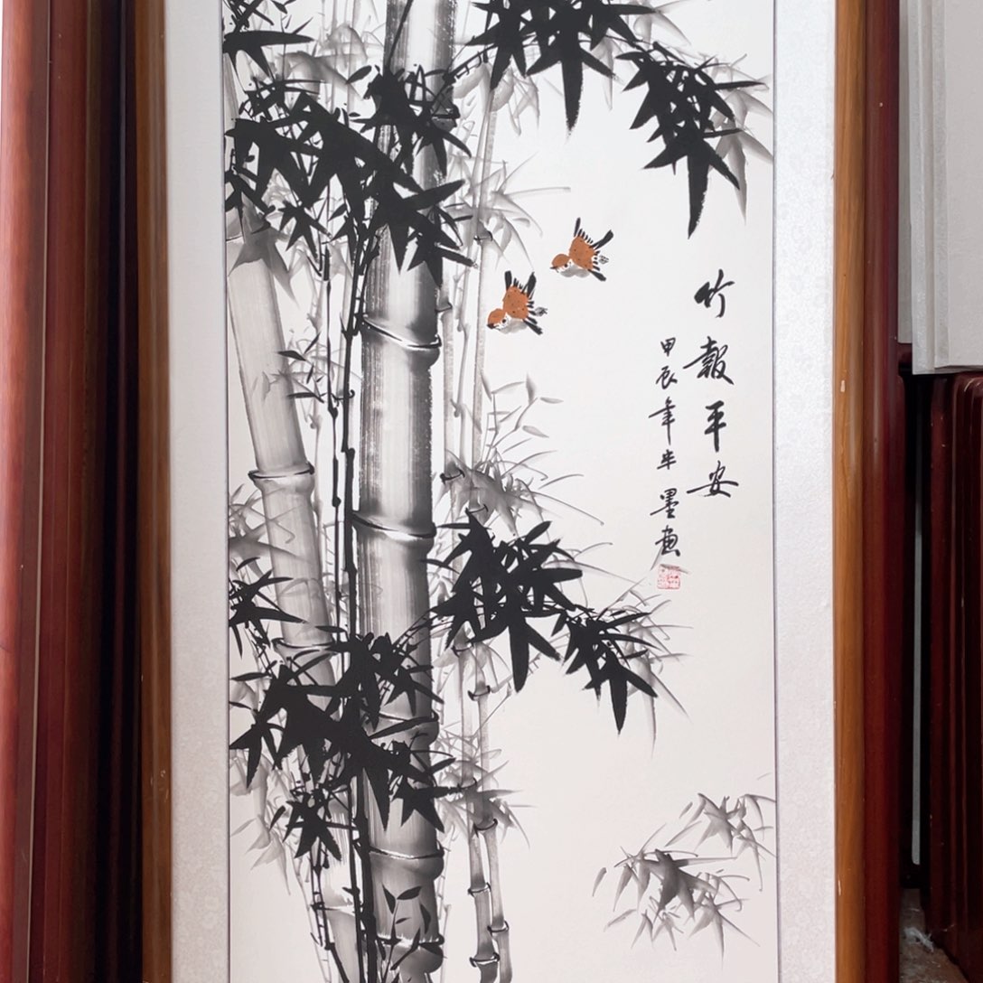 国画带框尺寸63*123厘米