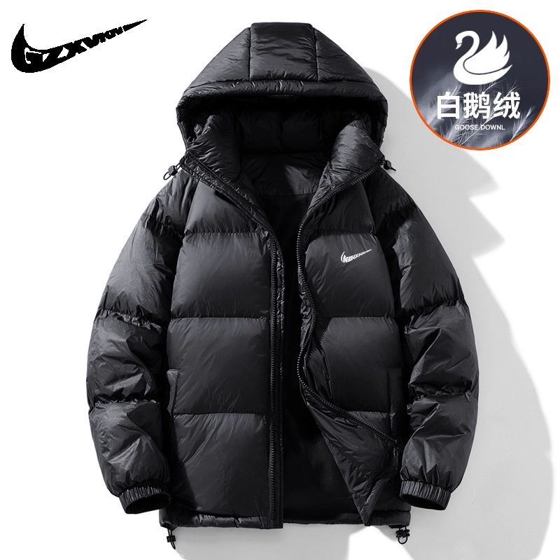 NK品牌白鹅绒羽绒服男款冬季外套2025新款超加厚短款超好看防寒服