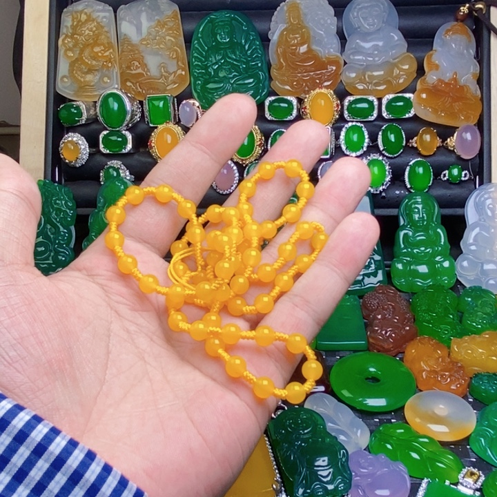 情***治玛瑙/玉髓未镶嵌手链