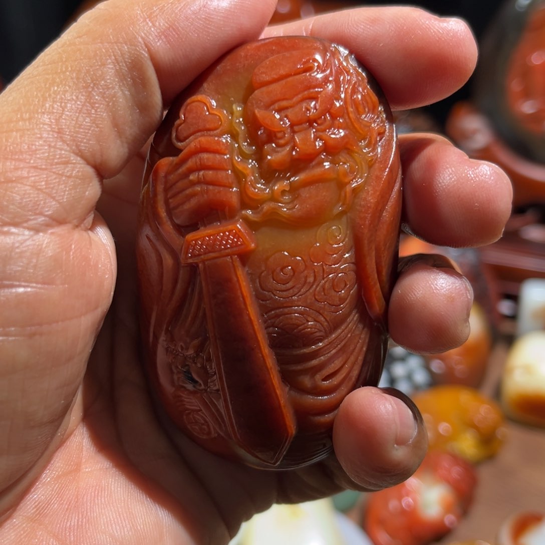 吊坠(不含链)未镶嵌和田玉微**海