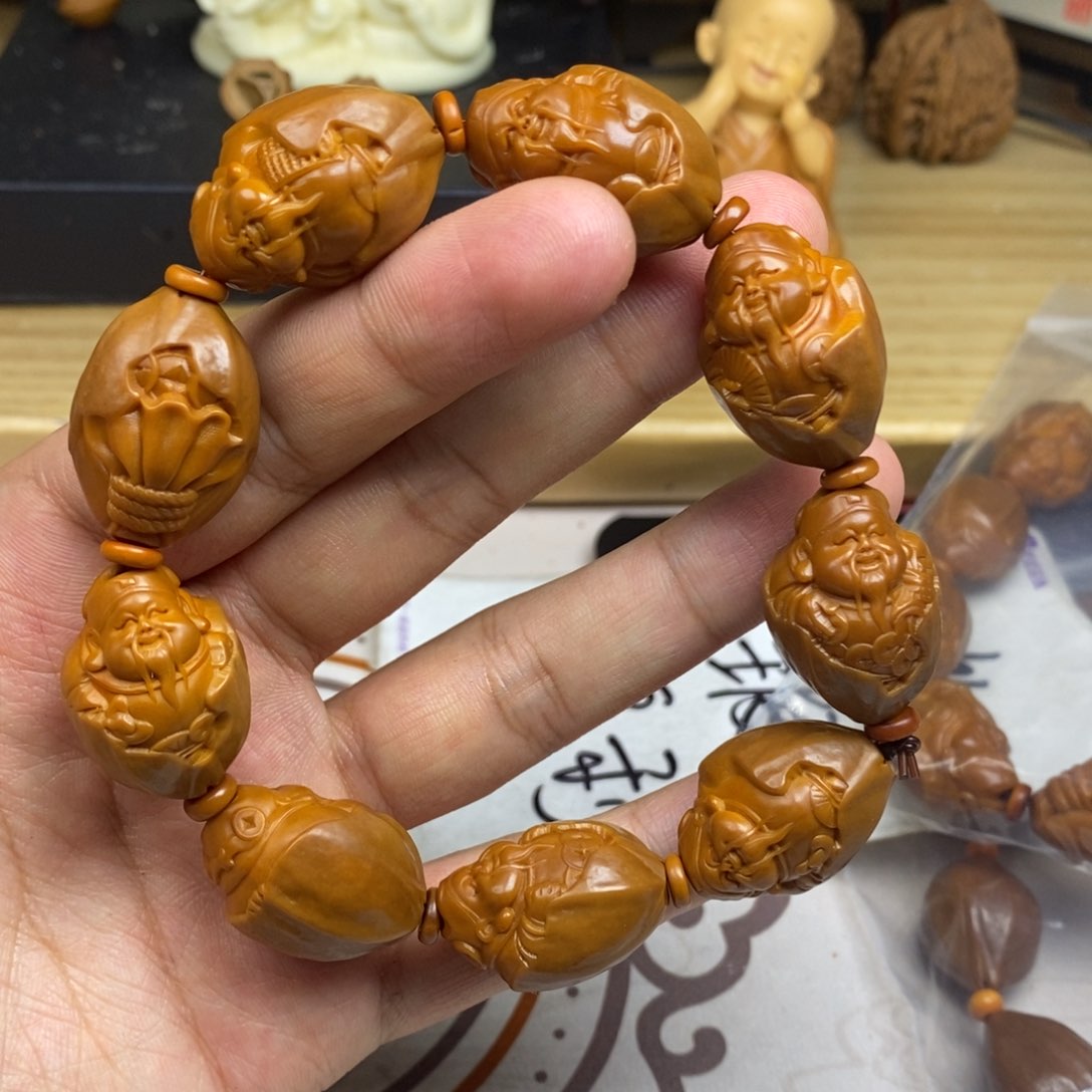 橄榄核手串/手链橄榄核雕刻工艺宇