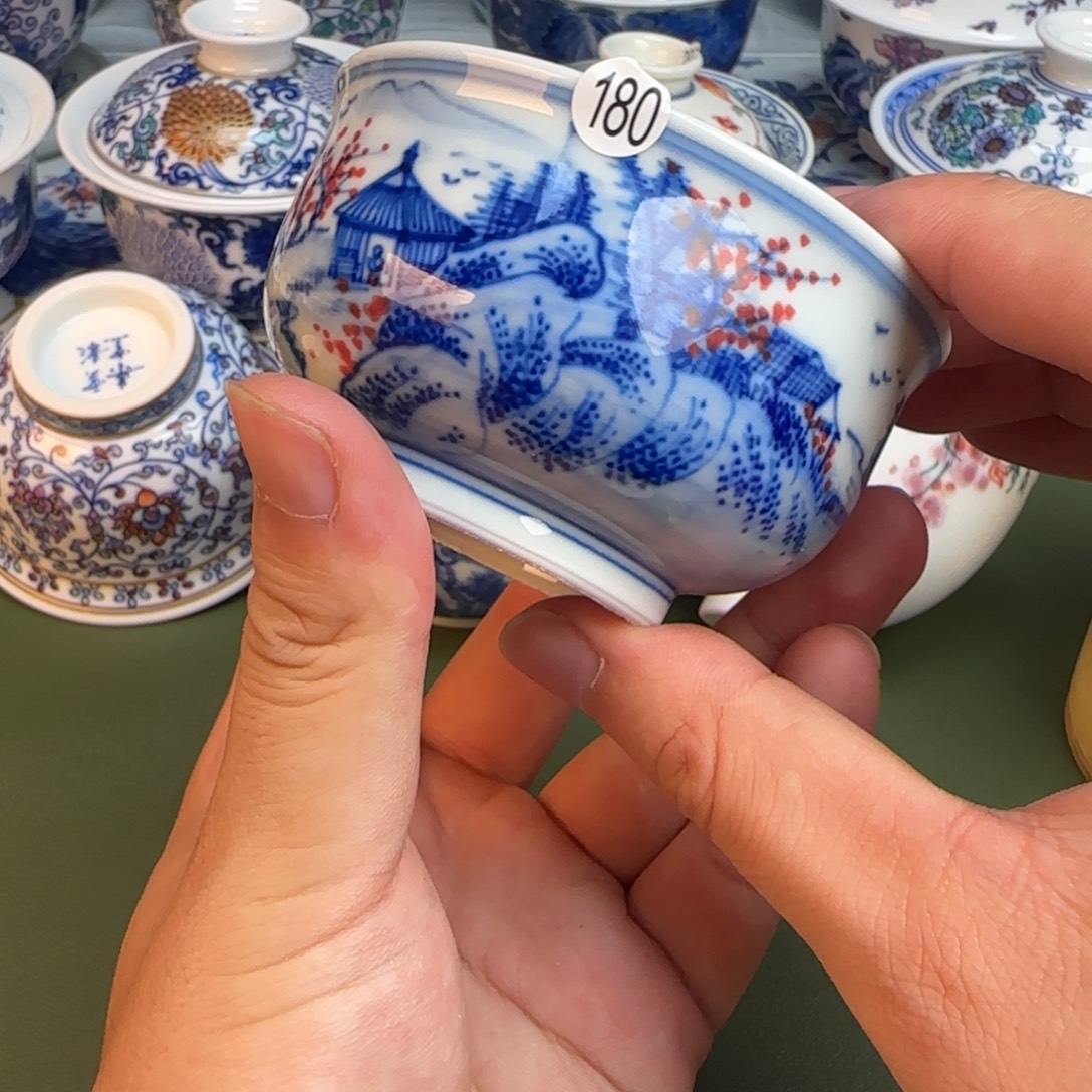 彦祖纯手工手绘茶具180