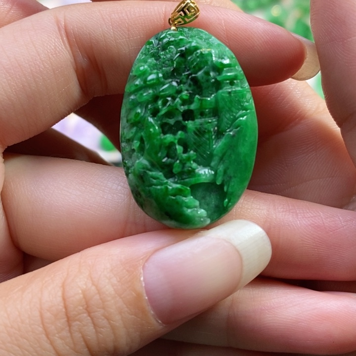 颈饰未镶嵌翡翠吊坠